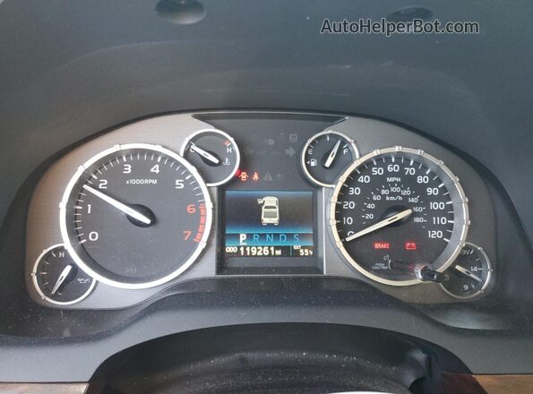 5TFHW5F17HX613489 2017 TOYOTA LIMITED Gray ხელსაწყოთა პანელის ხედი