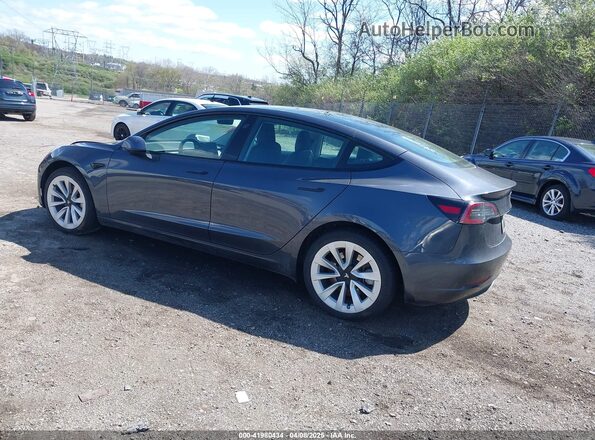 5YJ3E1EBXMF036171 2021 TESLA MODEL 3 Gray Հետևի ձախ