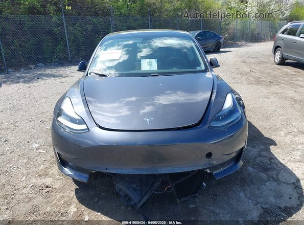 5YJ3E1EBXMF036171 2021 TESLA MODEL 3 Gray Սալոնի հետևի տեսք