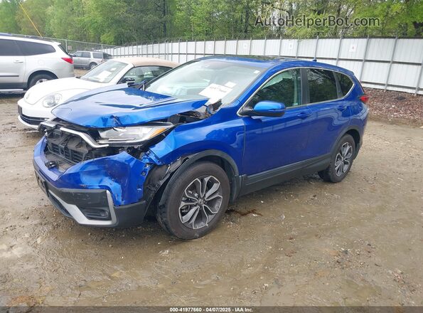 7FARW2H55LE005884 2020 HONDA CR-V Blue Передня ліва чверть