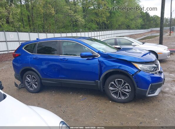 7FARW2H55LE005884 2020 HONDA CR-V Blue Вид задньої частини салону