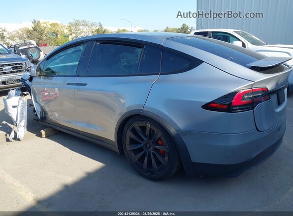 7SAXCBE66RF458402 2024 TESLA MODEL X Silver Հետևի ձախ