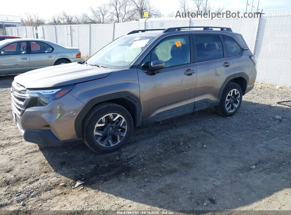JF2SLDDC7SH521573 2025 SUBARU FORESTER Brown Առջևի ձախ երեք քառորդ տեսարան