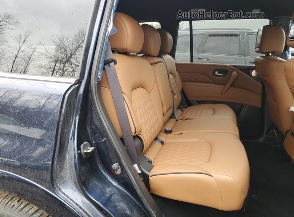 JN8AZ2ACXR9500890 2024 INFINITI QX80 Blue Widok wnętrza z tyłu