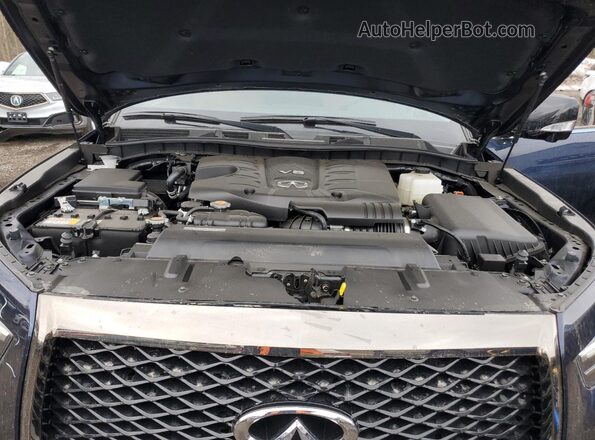 JN8AZ2ACXR9500890 2024 INFINITI QX80 Blue Widok komory silnika