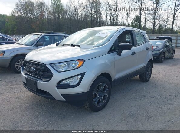 MAJ6P1SL4JC196050 2018 FORD ECOSPORT Silver Առջևի ձախ երեք քառորդ տեսարան