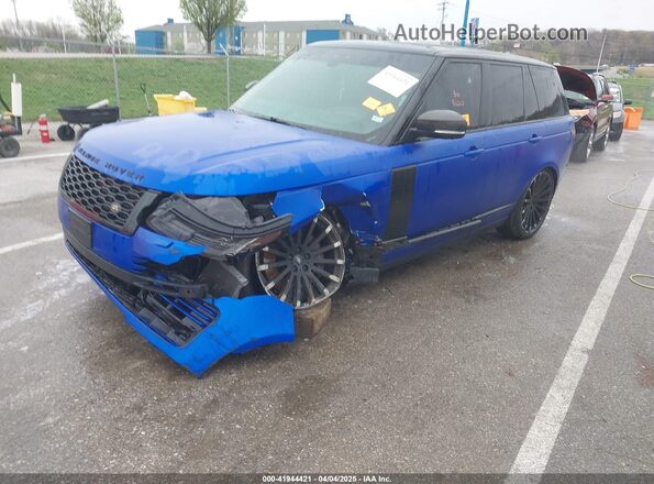 SALGS2RE1KA518062 2019 LAND ROVER RANGE ROVER Blue Przód lewy