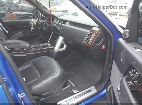 SALGS2RE1KA518062 2019 LAND ROVER RANGE ROVER Blue Widok wnętrza z przodu