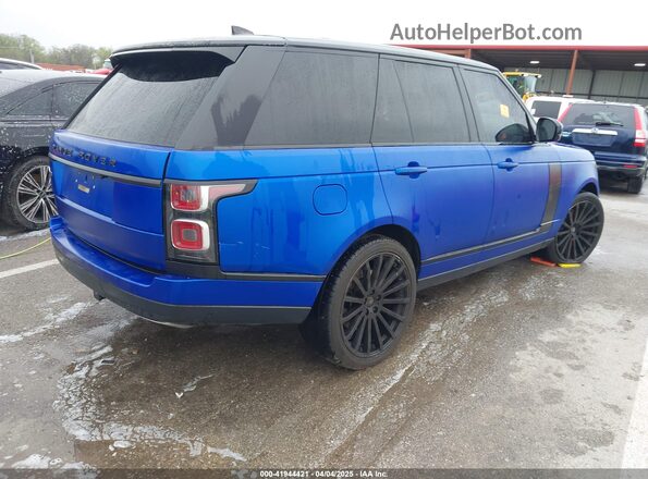 SALGS2RE1KA518062 2019 LAND ROVER RANGE ROVER Blue Tył prawy
