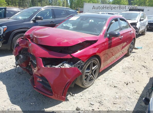 W1K3G4FBXMJ272781 2021 MERCEDES-BENZ A Red Przód lewy