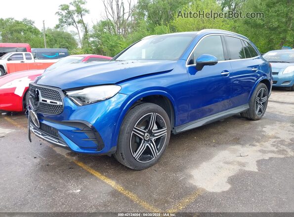 W1NKM4HB7PF049335 2023 MERCEDES-BENZ GLC 300 Синий Передняя левая четверть