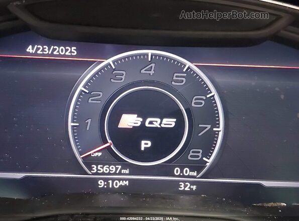 WA1B4AFY4L2114313 2020 AUDI SQ5 Black Вид задніх сидінь