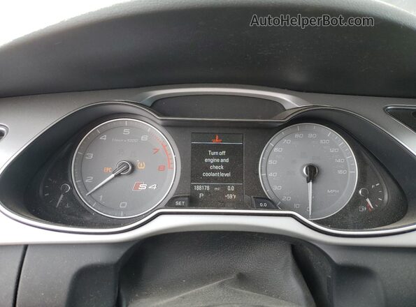 WAUBGAFL4GA011922 2016 AUDI S4 Black Widok zestawu wskaźników