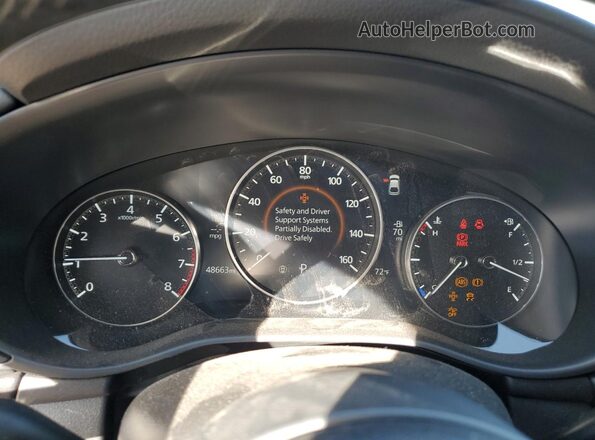JM1BPBML5N1513556 2022 MAZDA 3 Gray Widok zestawu wskaźników