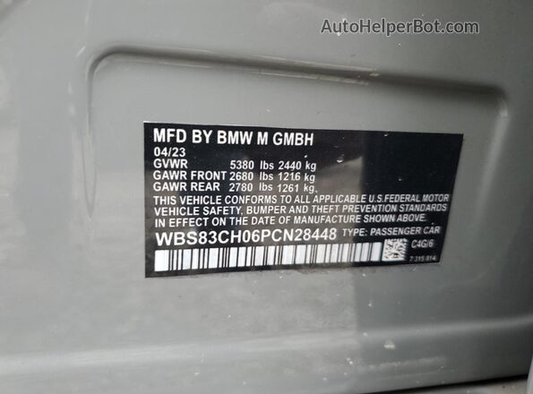 WBS83CH04MCH42448 2021 BMW M5 Gray 