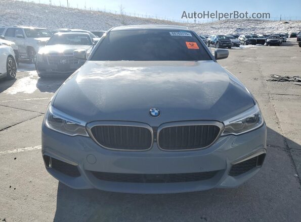 WBAJB9C50JB286445 2018 BMW M5 Gray Vista frontal