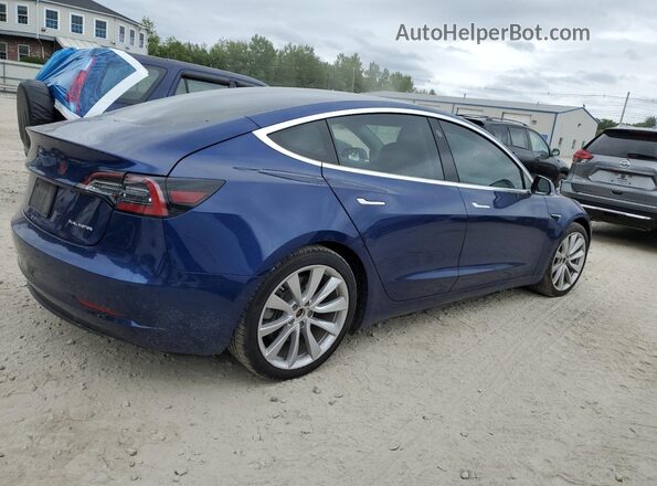5YJ3E1EB1LF648094 2020 TESLA MODEL Blue Tył prawy
