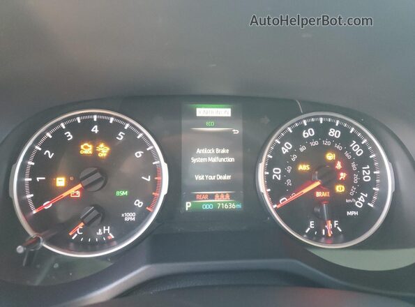 2T3P1RFV5MC220868 2021 TOYOTA LE Gray ხელსაწყოთა პანელის ხედი