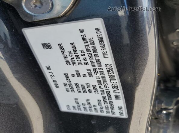 5YJ3E1ET0RF825803 2024 TESLA MODEL Черный 