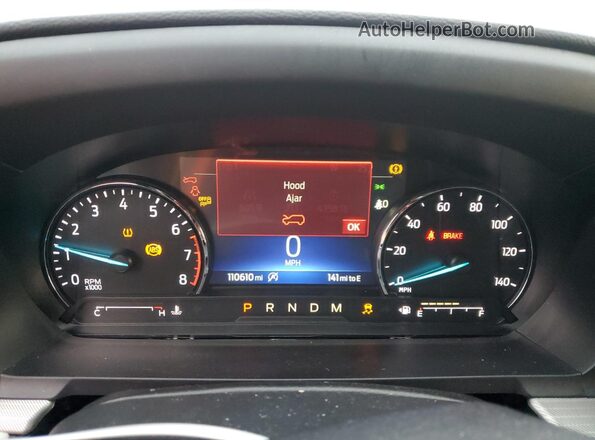 1FMSK7DH8LGC02636 2020 FORD FORD EXPLORER White Вид щитка приладів