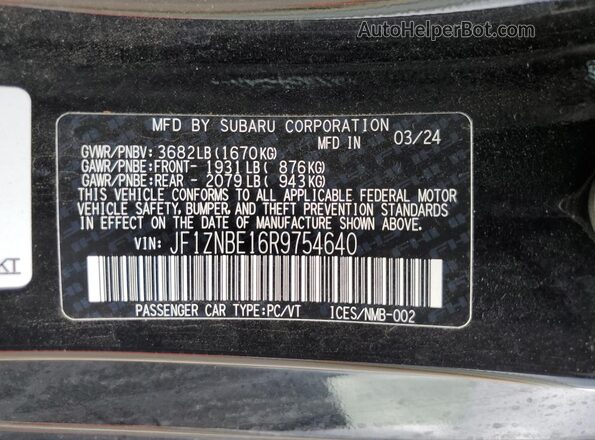 JF1ZNBE16R9754640 2024 TOYOTA GR Black ძრავის განყოფილების ხედი