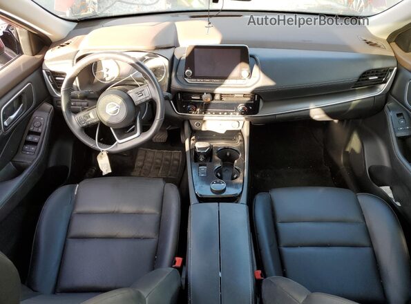 5N1AT3BB0MC724380 2021 NISSAN ROGUE Red Առջևի վահանակի տեսք
