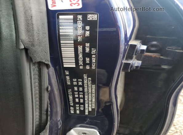 ZARFAEDN4H7550952 2017 ALFA ROMEO GIULIA Синий 