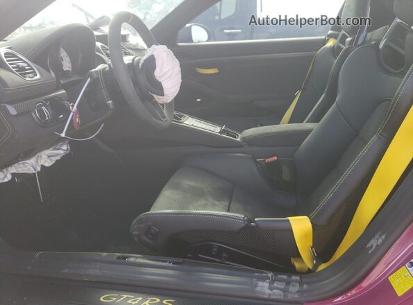 WP0AE2A83PS281201 2023 PORSCHE CAYMAN Фиолетовый Вид салона спереди