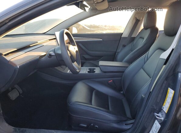 5YJ3E1EBXMF072619 2021 TESLA MODEL Gray Սալոնի դիմացի տեսք