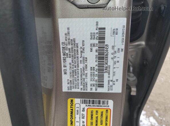 3LN6L5KUXKR634459 2019 LINCOLN MKZ Серебряный Вид подкапотного пространства