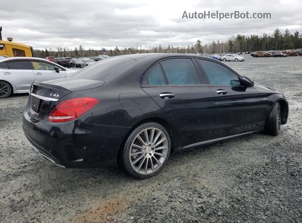 55SWF6EB8HU233366 2017 MERCEDES-BENZ C Black Tył prawy