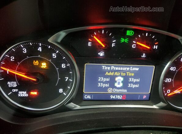 3GKALTEV1LL125666 2020 GMC TERRAIN Black Instrument cluster view