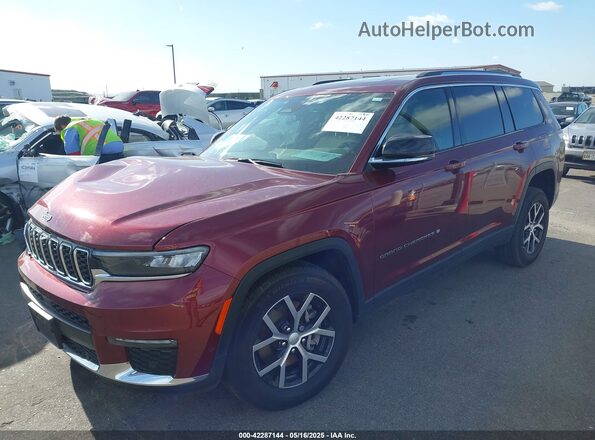 1C4RJKBG5P8798405 2023 JEEP GRAND CHEROKEE Maroon Vista tres cuartos delantera izquierda