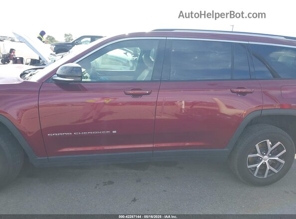 1C4RJKBG5P8798405 2023 JEEP GRAND CHEROKEE Maroon Vista interior de 360 grados