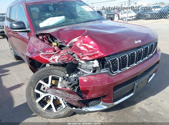 1C4RJKBG5P8798405 2023 JEEP GRAND CHEROKEE Maroon Vista frontal