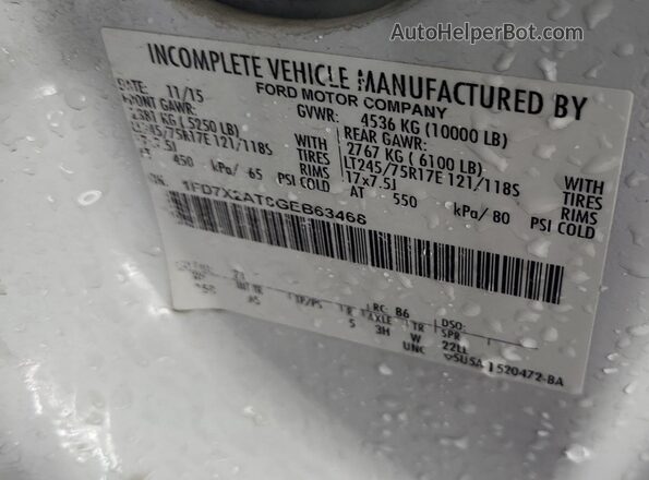 1FD7X2AT8GEB63468 2016 FORD F-250  Առջևի ձախ երեք քառորդ տեսարան