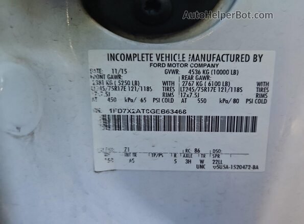 1FD7X2AT8GEB63468 2016 FORD F-250  