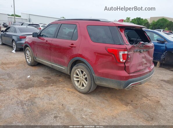 1FM5K7D82HGA58909 2017 FORD FORD EXPLORER Maroon Tył lewy