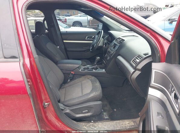 1FM5K7D82HGA58909 2017 FORD FORD EXPLORER Maroon Widok wnętrza z przodu