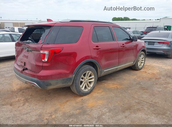 1FM5K7D82HGA58909 2017 FORD FORD EXPLORER Maroon Tył prawy