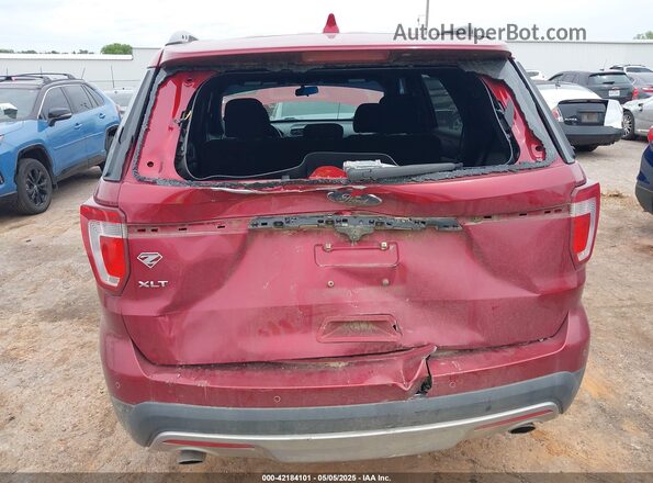 1FM5K7D82HGA58909 2017 FORD FORD EXPLORER Maroon Widok z przodu