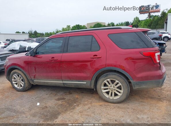 1FM5K7D82HGA58909 2017 FORD FORD EXPLORER Maroon Widok wnętrza 360 stopni