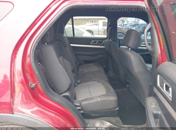 1FM5K7D82HGA58909 2017 FORD FORD EXPLORER Maroon Widok naklejki z numerem VIN