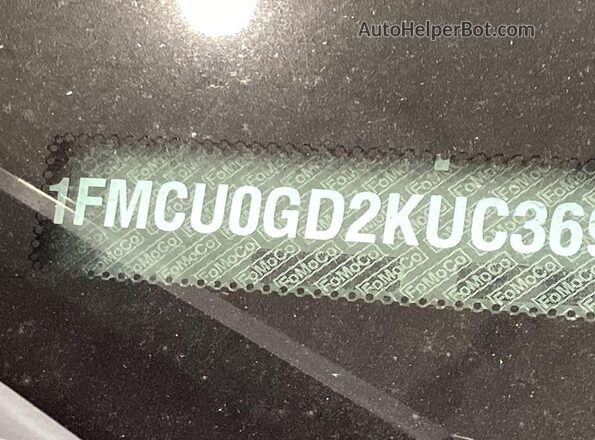 1FMCU0GD2KUC36960 2019 FORD ESCAPE  Tył prawy