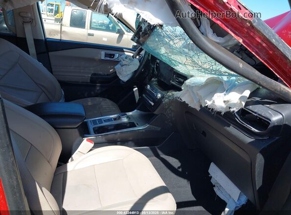 1FMSK7FH2LGC22734 2020 FORD FORD EXPLORER Red წინა სალონის ხედი
