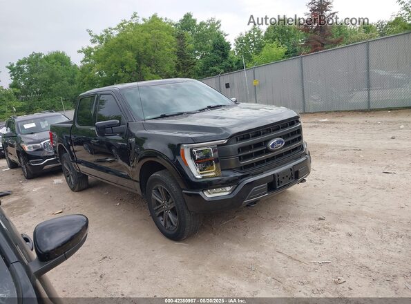 1FTEW1EP4MFA01378 2021 FORD F150 Black Widok wnętrza 360 stopni