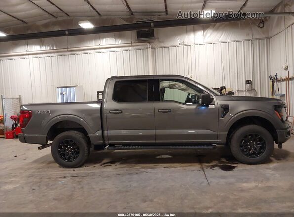 1FTFW3L54RKD54283 2024 FORD F150 Gray Սալոնի 360 աստիճան տեսք