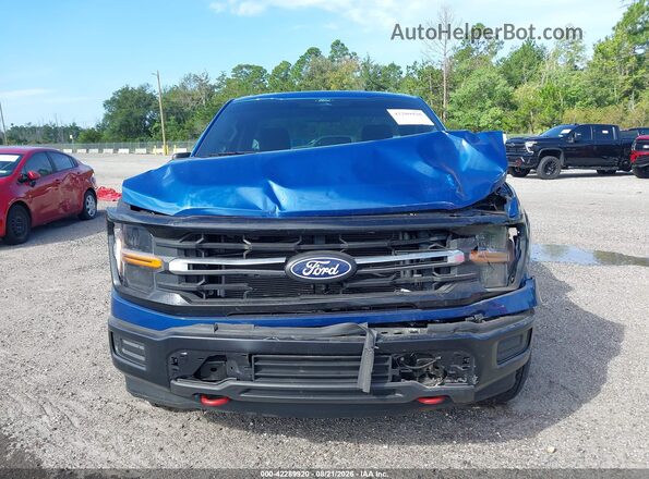 1FTMF1L51RKD18885 2024 FORD F150 Blue Instrument cluster view