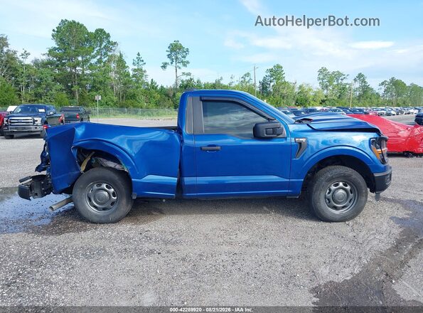 1FTMF1L51RKD18885 2024 FORD F150 Blue Rear interior view