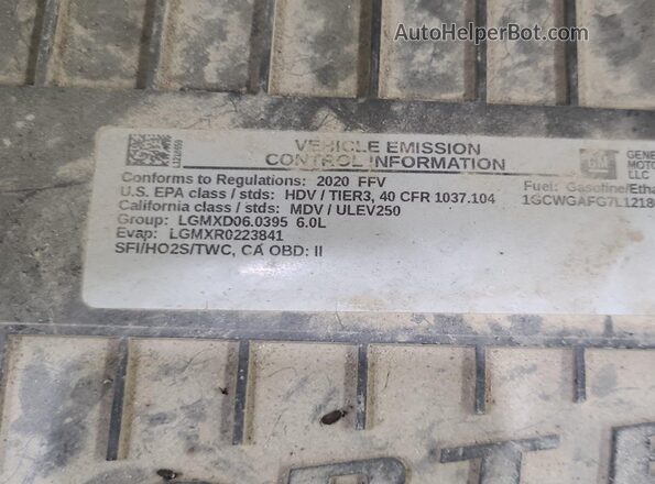1GCWGAFG7L1218659 2020 CHEVROLET EXPRESS  